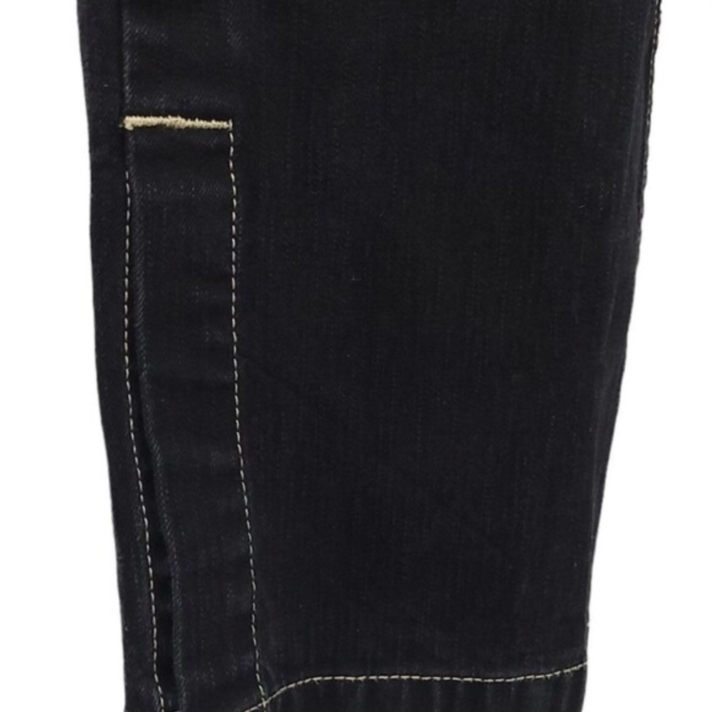 Vintage Tommy Hilfiger Capri Denim Womens Size 8 Side Slit Leg Black Y2K NWOT - Picture 8 of 9